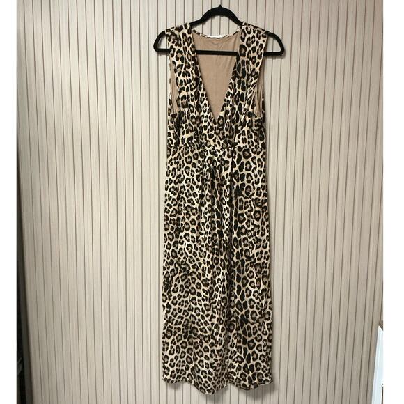 Good American Leopard Print Dress Women’s Size 4 - Picture 1 of 5
